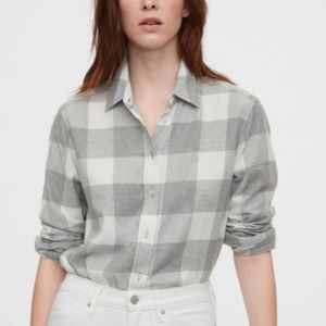 NWT Gap Everyday flannel shirt- small tall